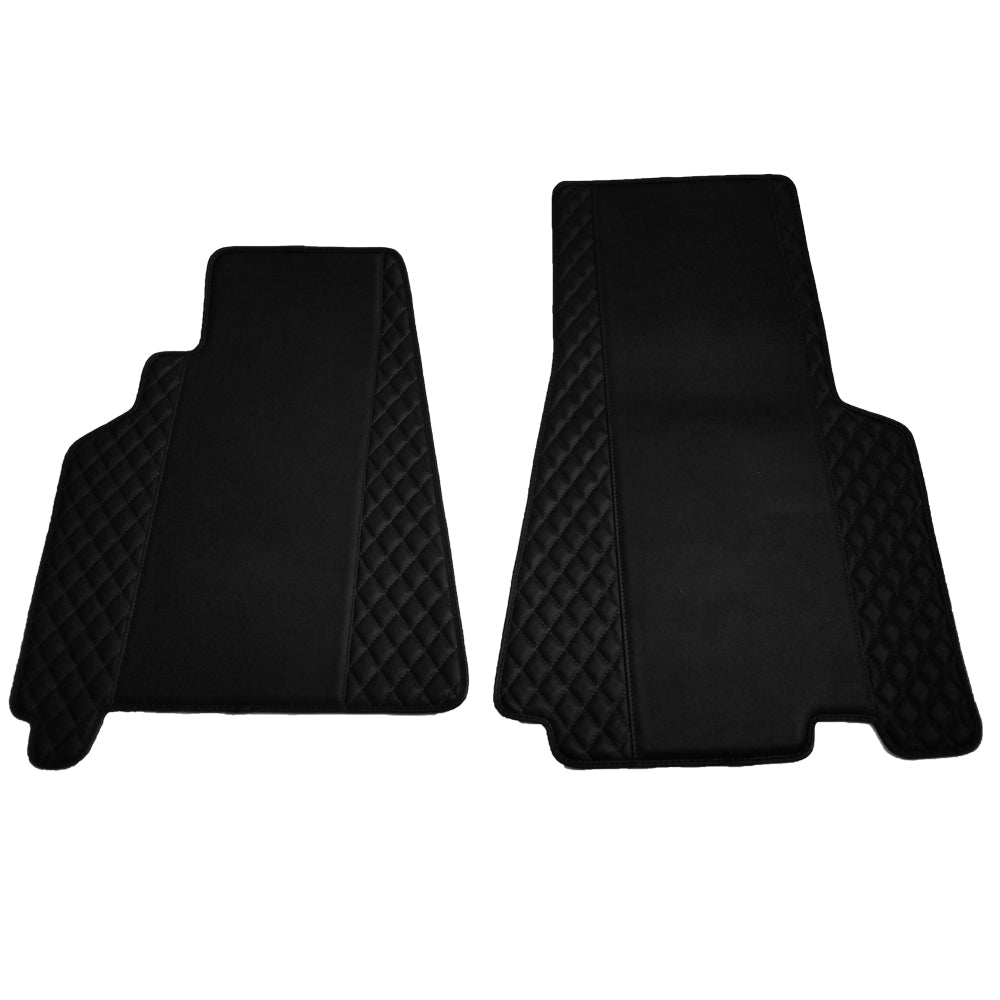 Mogul Mats Bespoke Diamond Design Eco Leather Floor Mats for Ferrari